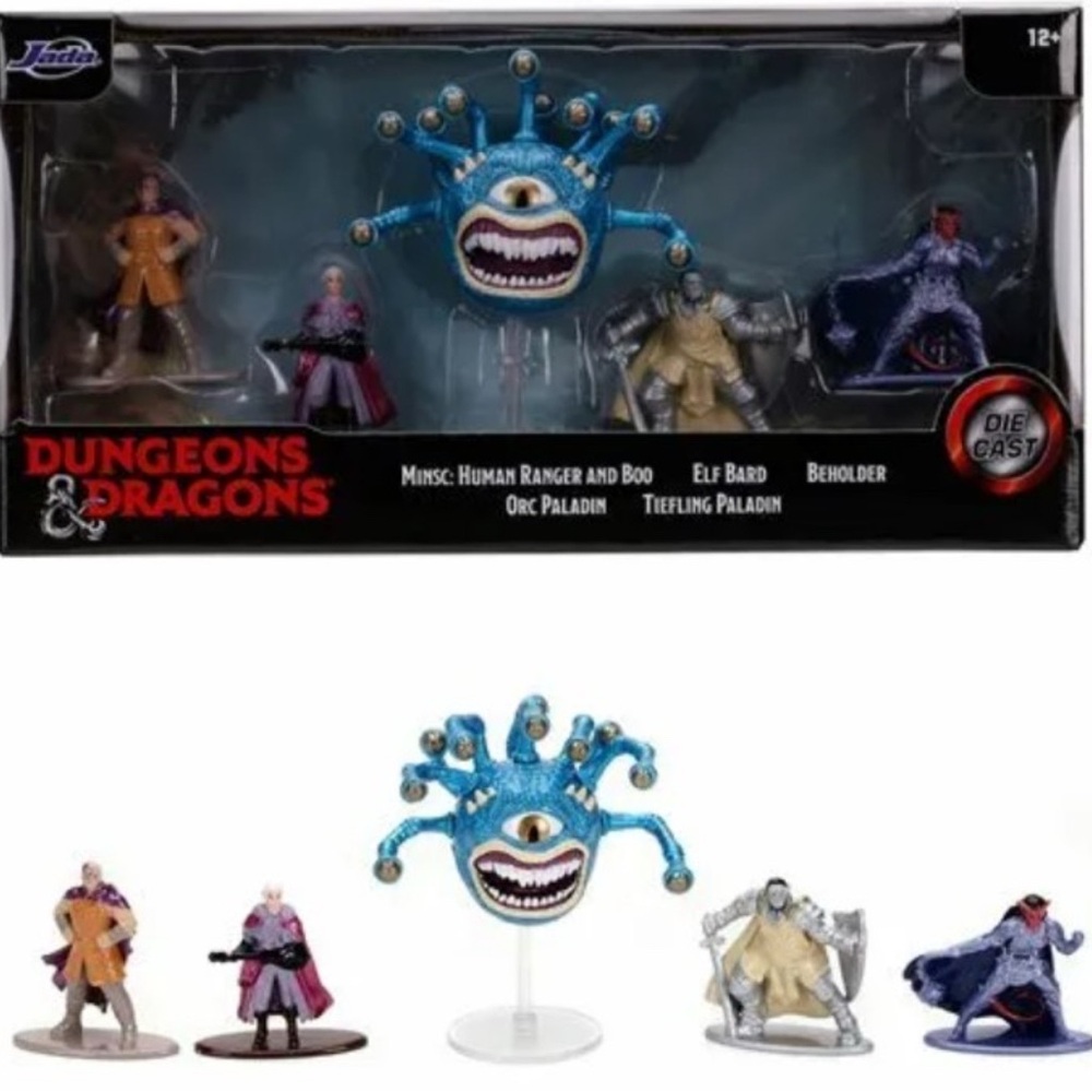 Dungeons & Dragons 1.65" Die-Cast Metal Collectible Figures Set New